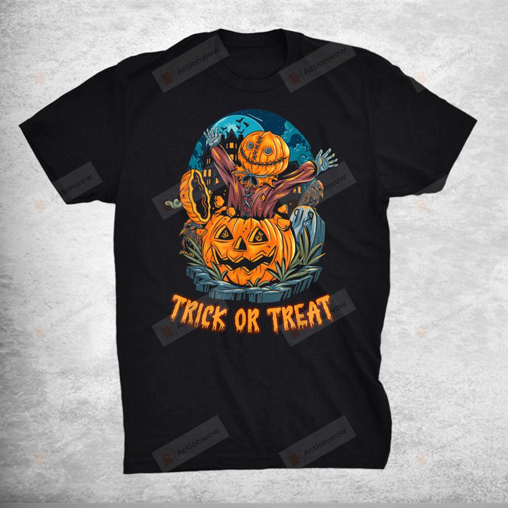 Trick Or Treat I Horror I Pumpkin Costume I Halloween T-Shirt