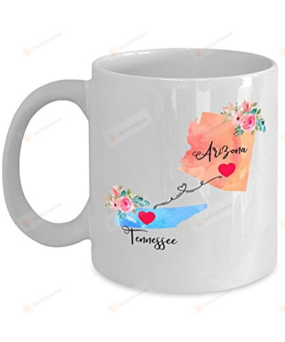 Arizona Tennessee Coffee Mug Long Distance Mug State To State Mug Gifts For Him Her Husband Wife Gifts Couple Gifts Best Gifts Idea For Birthday Valentine Christmas