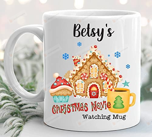 Personalised Christmas Mug, Christmas Movie Mug, Secret Santa, Christmas Hot Chocolate Mug, Child Christmas Present For Boy-Girl, Merry Christmas Gifts For Christmas Xmas For Family Members