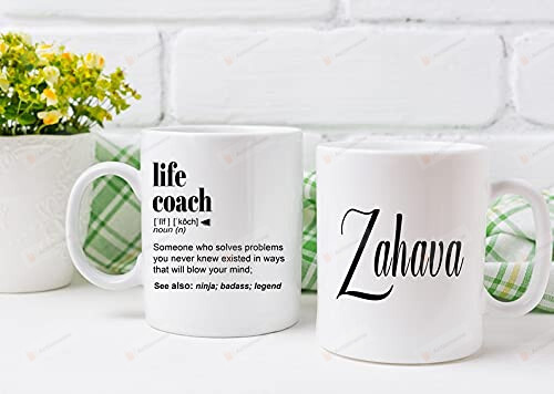 Life Coach-Mentor Gift Mug For Women And Men, For Birthday, Appreciation, Thank You Gift, A Personalized Custom Name Coffee Mug