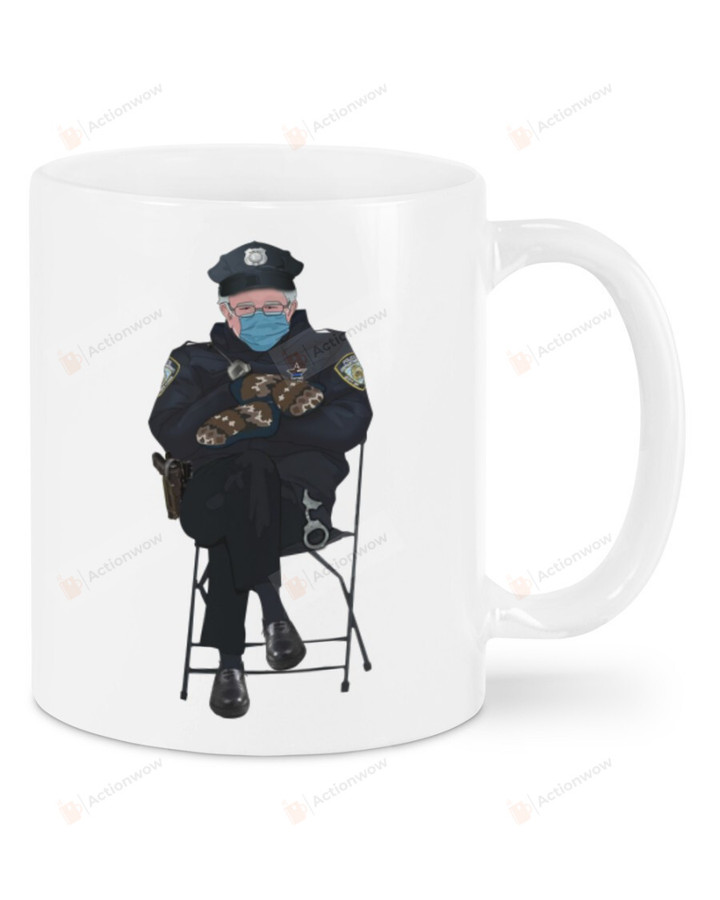 Bernie Police Mug, Happy Valentine's Day Gifts For Couple Lover ,Birthday, Thanksgiving Anniversary Ceramic Coffee 11-15 Oz