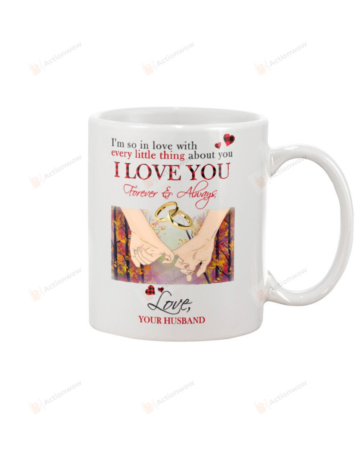 Personalized To My Wife Mug Hand In Hand I Love You Forever And Always Perfect Mug For Christmas New Year Birthday Thanksgiving Aniversary Coffee Mug Tea Mug