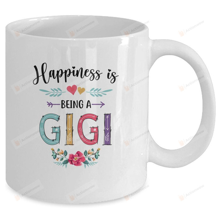 Happiness Is Being A Gigi For The First Time Mothers Day Mug Gifts For Her, Mother's Day ,Birthday, Anniversary Ceramic Coffee Mug 11-15 Oz