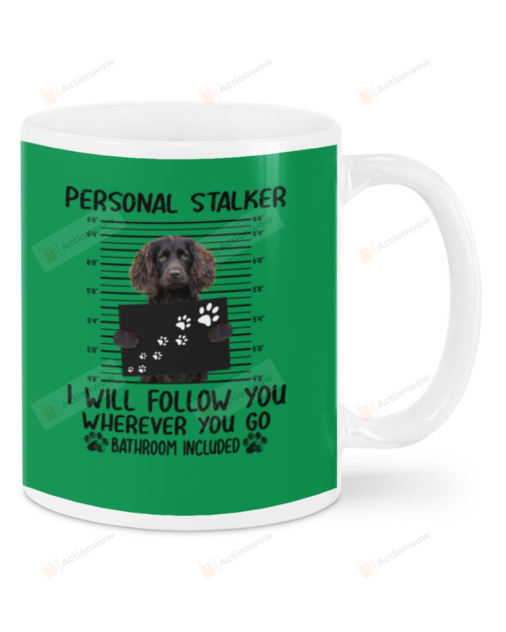 Boykin Spaniel Personal Stalker White Mugs Ceramic Mug 11 Oz 15 Oz Coffee Mug, Great Gifts For Thanksgiving Birthday Christmas