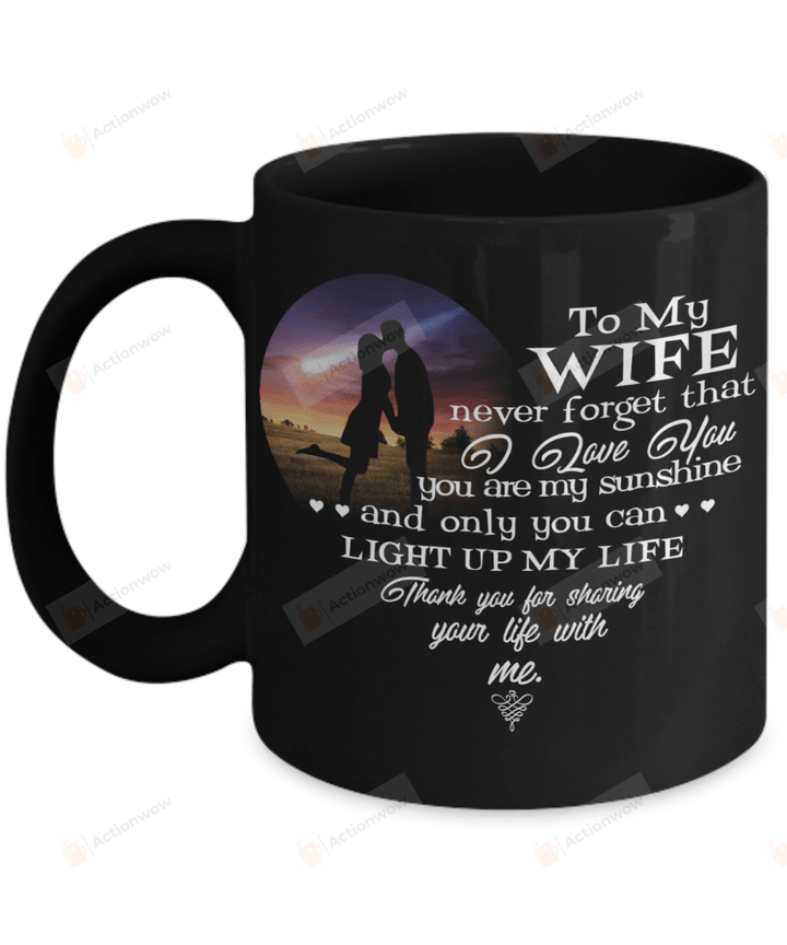 Personalized To My Wife Never Forget That I Love You Mug Gifts For Couple Lover , Husband, Boyfriend, Birthday, Anniversary Customized Name Ceramic Coffee Mug 11-15 Oz