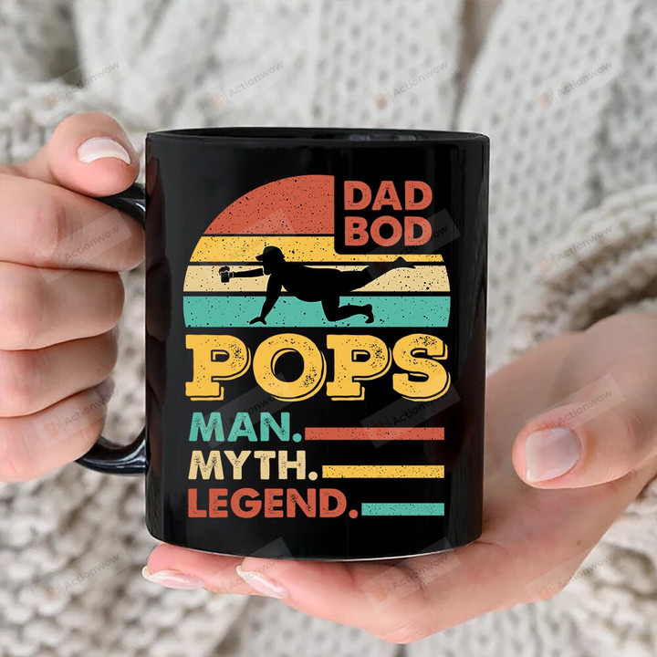 Dad Bob The Man The Myth The Legend Ceramic Mug, Funny Beer Dad Mug, Gift For Dad From Son Daughter, Father's Day