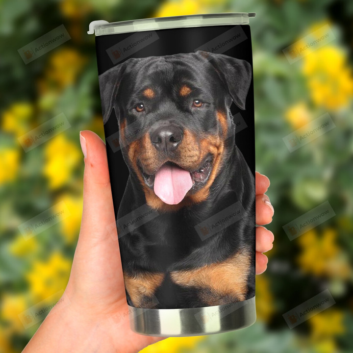Rottweiler Picture Stainless Steel Tumbler Cup