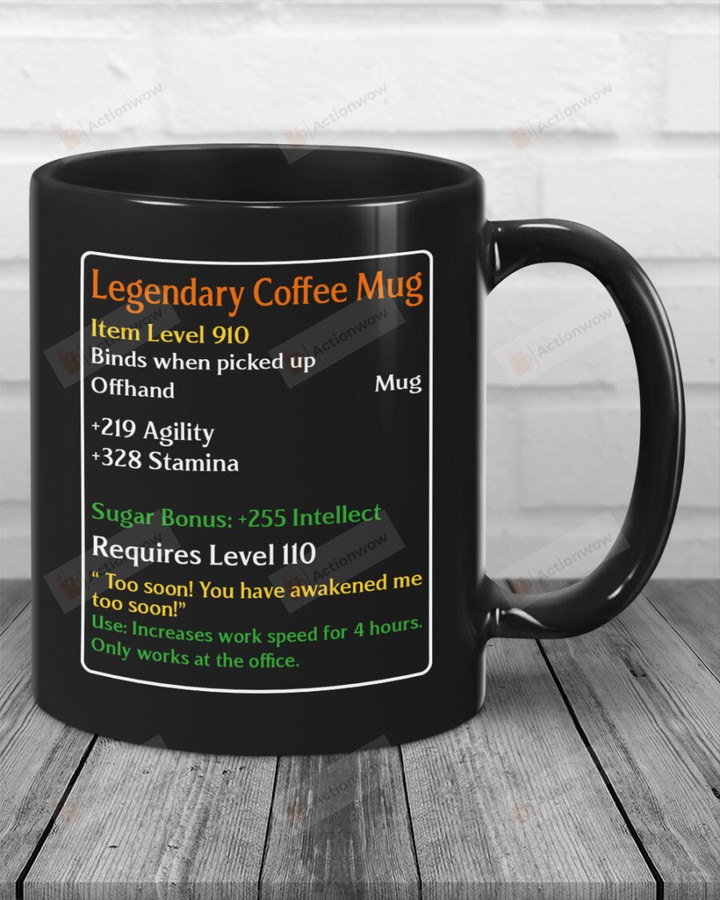 Funny Mmo Gaming Coffee Lover Legendary Coffee Mug Gift For Gamer Friend Coffee Lover On Anniversary Birthday