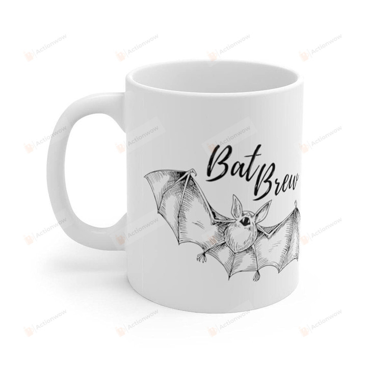 Bat Brew Coffee Mug Halloween Spooky Mug
