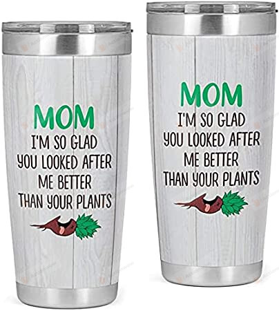 Mom Personalized I'm So Glad You Looked After Stainless Steel Tumbler Cup