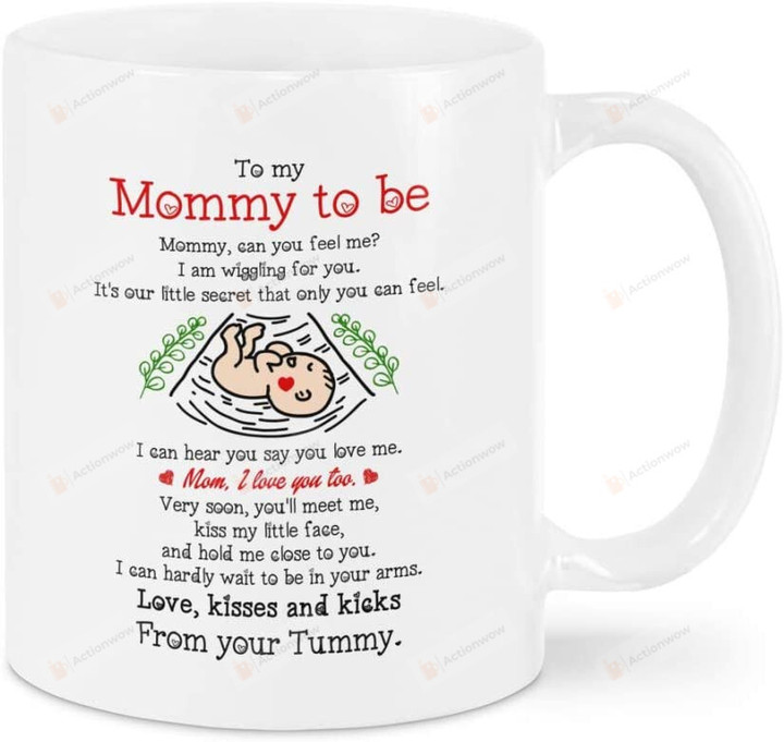 Personalized Happy 1st Mothers Day, Baby's Sonogram Picture Ceramic Coffee Mug