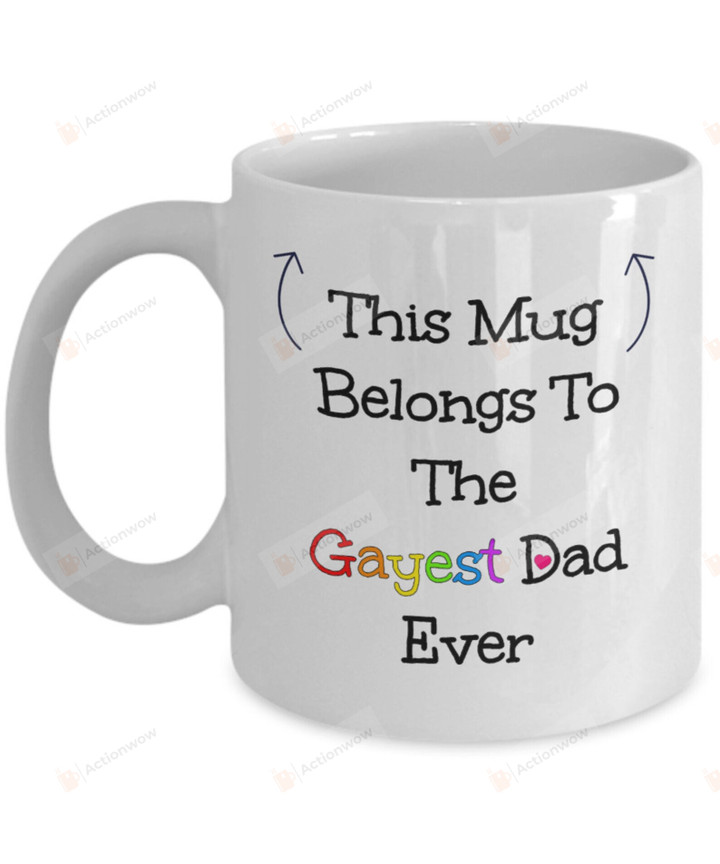 Gayest Dad Mug, This Guy Is One Awesome Dad Mug, Gay Dad Mug, Worlds Okeyest Dad Mug, Worlds Best Dad Mug, One Awesome Dad Mug