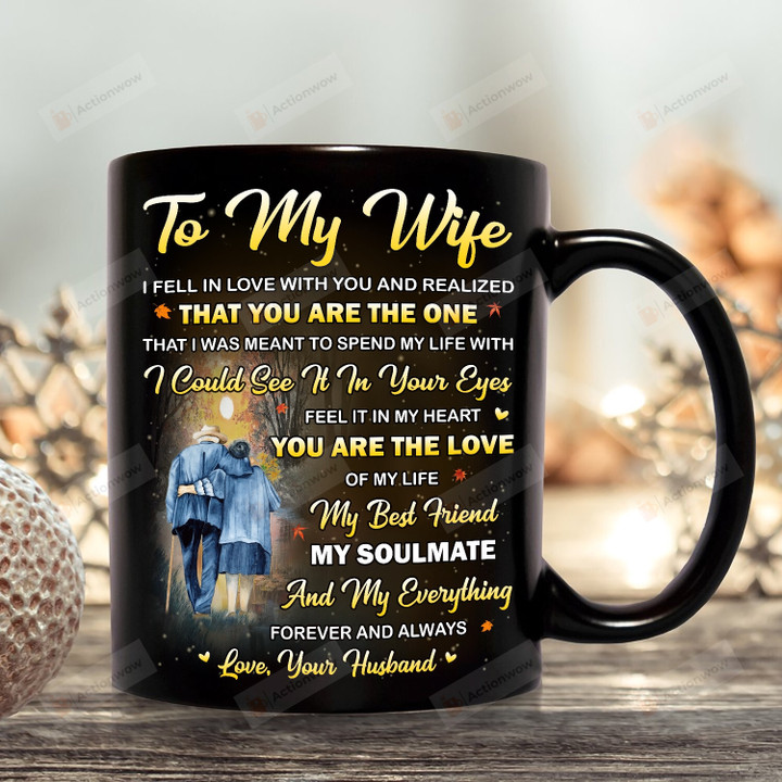 Personalized To My Wife Love Mug For Couple, Anniversary Valentine Day Gifts, Gifts For Men And Women, I Fell In Love With You, Gift For Wife On Mother's Day