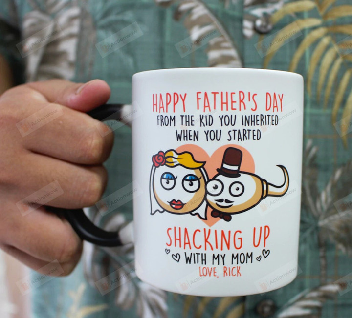 Personalized Funny Sperm Happy Father's Day From The Kid You Inherited Mug Gift For Dad From Son Daughter On Father's Day