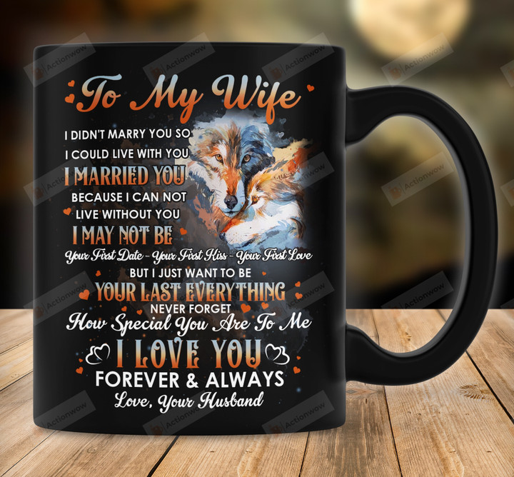 Personalized To My Wife Wolf Couple Mug, Gift For Wife From Your Husband, Never Forget How Special You Are To Me, Valentine's Day Gift