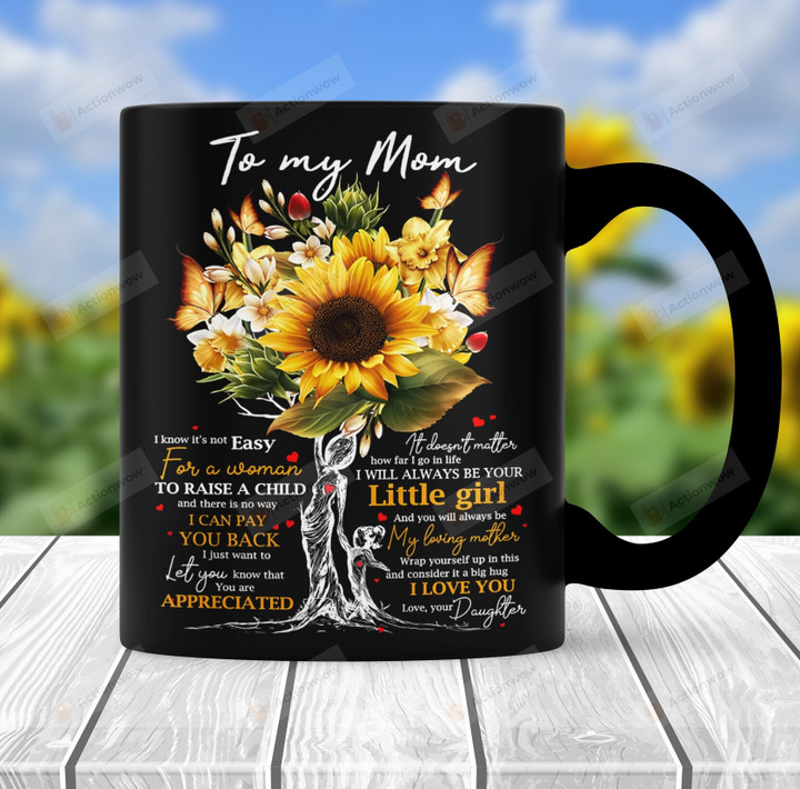 Personalized To My Mom From Daughter Mug Sunflower Mom Mug Mother's Day Gift
