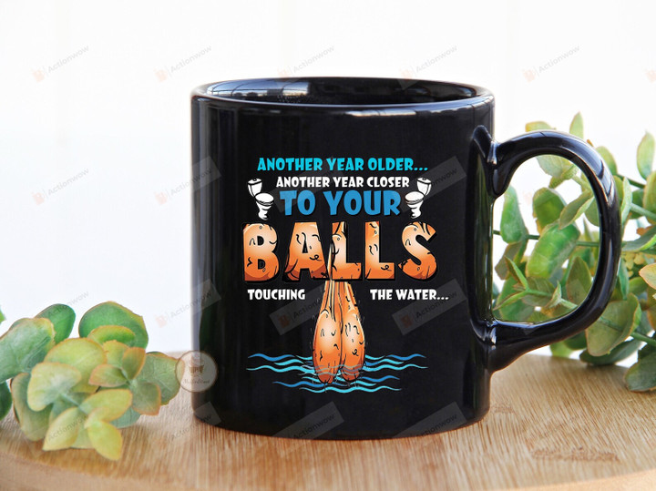 I Used To Live In Your Balls Mug, Fathers Day Mugs For Dad Husband Grandpa, Funny Gifts For Dad From Kids Wife, Balls Touching The Water Ceramic Coffee Mug
