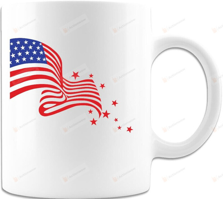 Proud To Be American Mug, Usa Flag Mug, Happy 4th Of July Mug, Independence Day Mug
