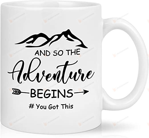 Farewell Gifts, And So The Adventure Begins, You Got This Mug, Coworker Leaving Gifts for Women Men, Congrats Gift, New Job Gift, Goodbye Gifts for Coworkers