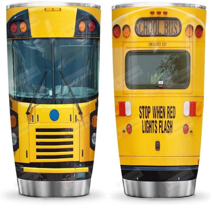 School Bus Head Gifts For Dad Husband From Daughter Son, School Bus Driver Tumbler Gifts, Birthday Gifts For School Bus Driver