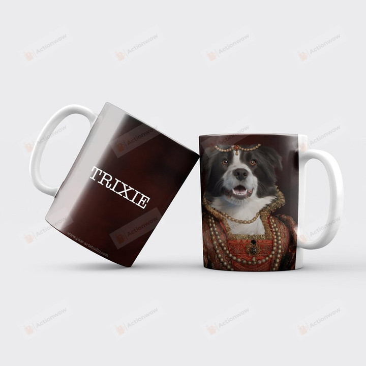 Custom Dog Portrait Mug, Duchess Pet Mug, Dog Lover Gifts Mug