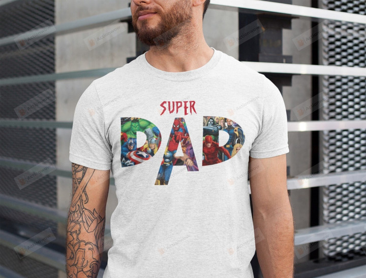 Super Dad Shirt, Father's Day Shirt, Cool Father Shirt, Best Dad Ever Shirt, Superhero Dad Tee, New Dad Tee, Gift For Him, Avenger Captain