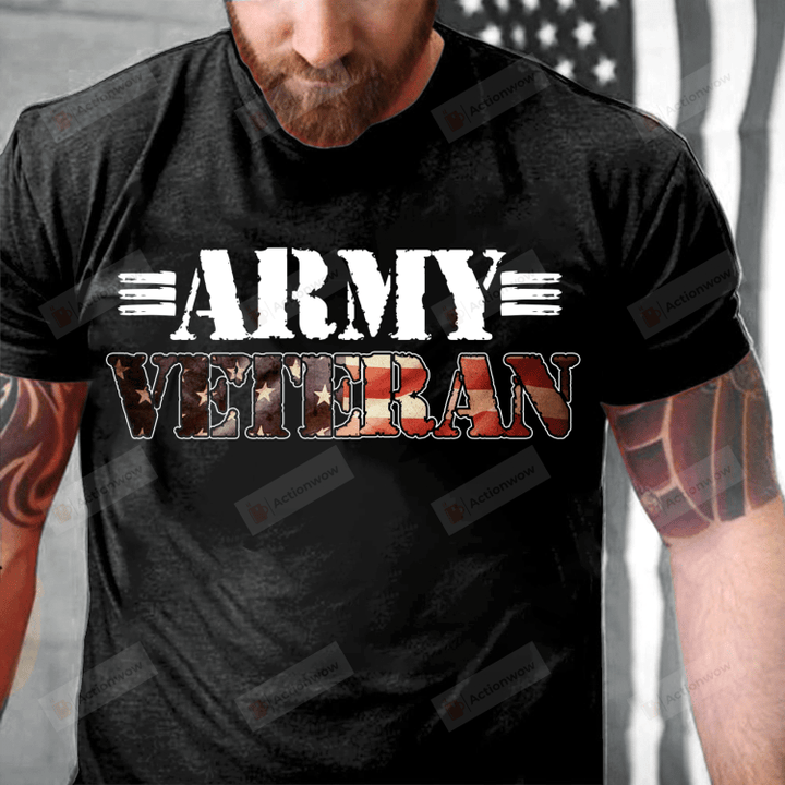Army Veteran Shirt Proud US Army Veteran T-Shirt