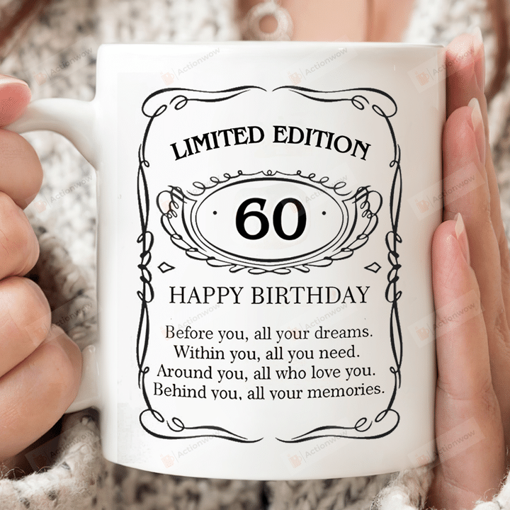 60th Birthday Limited Edition Mug, Birthday Since 1962 Mug, Birthday Gifts For Mom Dad From Son Daughter, Gifts For Her, For Him