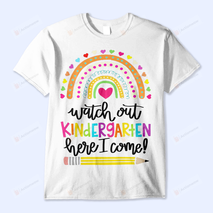Watch Out Kindergarten Here I Come Shirt, Kindergarten Shirt, Back To School 2022, Kindergarten Gifts For Kids, Back To School Gift