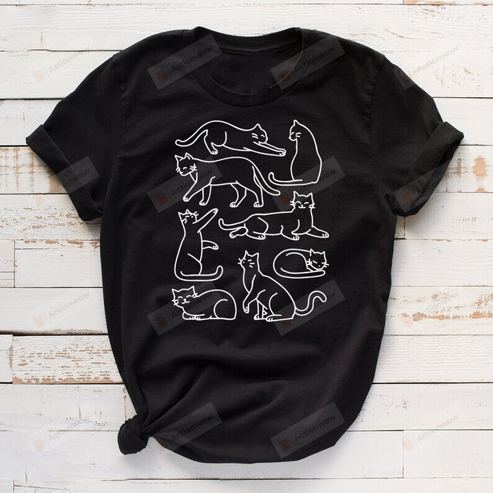 Cat Lover Shirt, Cat Shirt, Pet Shirt, Cute Cat Shirt, Cat Mama Shirt, Cat Sleeping Shirt, Cat Day Gifts, Birthday Christmas Gifts For Cat Mom Cat Dad