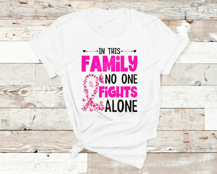 Breast Cancer Awareness Shirt, Cancer Ribbon Shirt, Breast Cancer Shirt, Cancer Warrior Shirt, Breast Cancer Support Shirt, Cancer Support Gifts For Women Friends