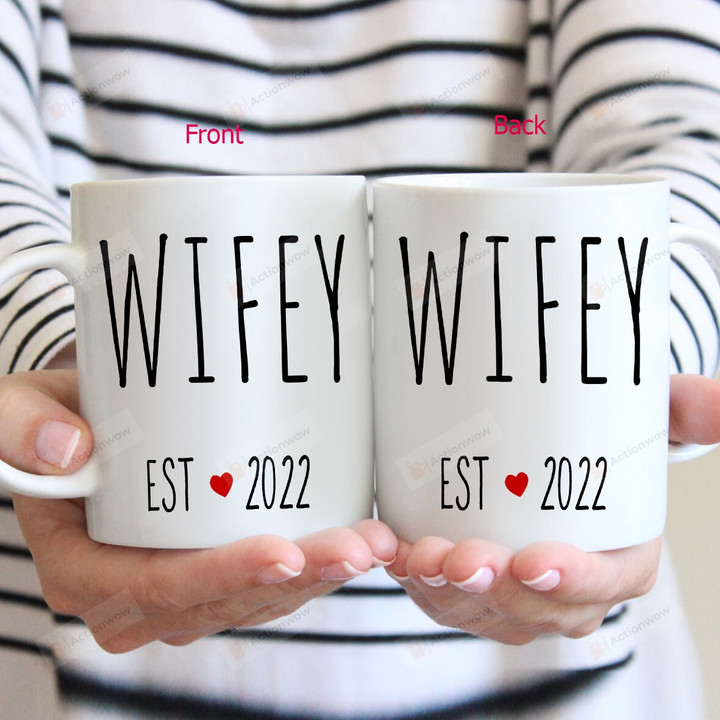 Personalized Wifey Ceramic Coffee Mug