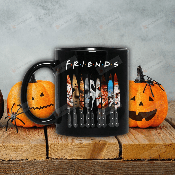 Friends Horror Movies Characters Mug, Halloween Coffee Mug, Michael Myers, Cute Coffee Mug, Halloween Gifts For Mom Dad Friends