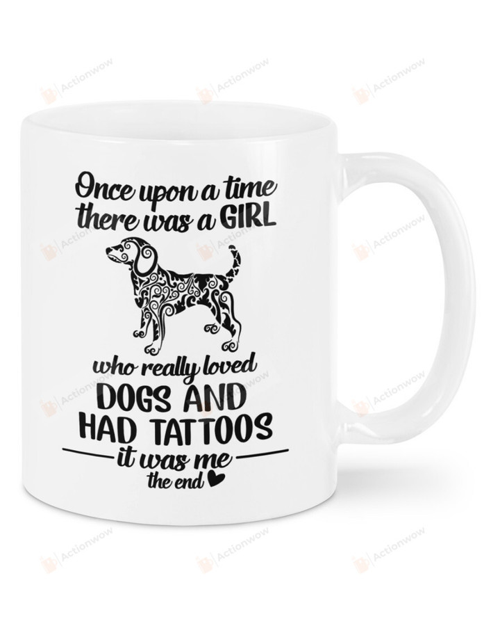 Really Loved Dogs And Had Tattoos Mug, Tattoo Mug, Dog Lovers Mug, Dog Mom Mug, Gifts For Dog Mom, For Friends, For Lover Her
