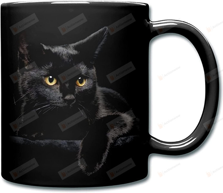Black Cat Mug, Cat Lovers Mug, Halloween Mug, Cat Lovers Day Mug, Black Cat Gifts, Cat Lovers Gifts, Cat Halloween Gifts, Gifts For Black Cat Mom Cat Dad