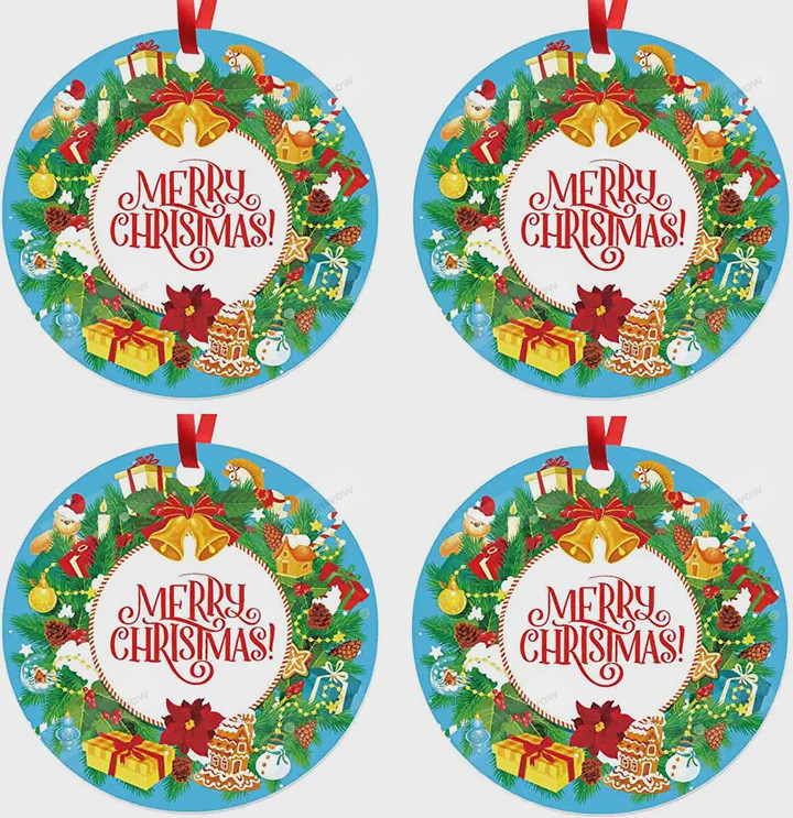 Merry Christmas Ornaments, Christmas Tree With Xmas Tree Ornament, Christmas Gift Ornament