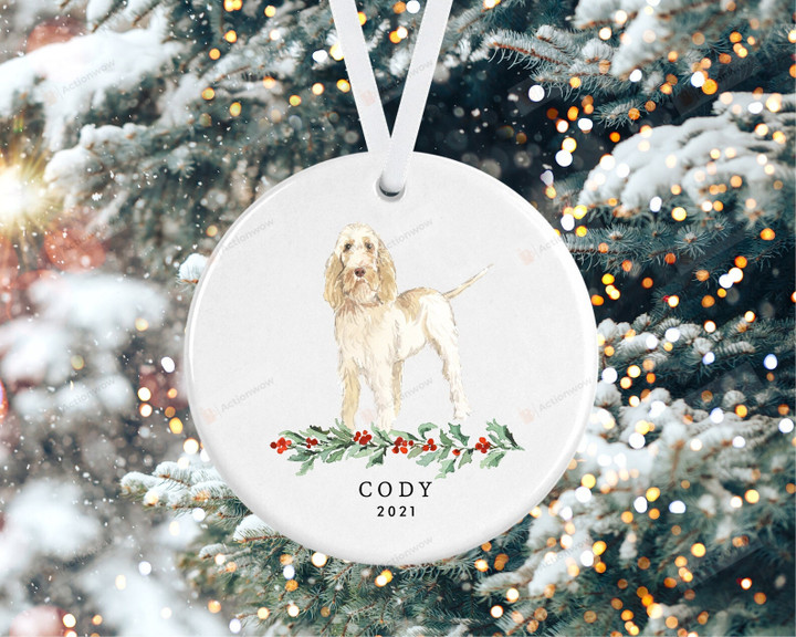Personalized Spinone Italiano Dog Ornament, Gifts For Dog Owners Ornament, Christmas Gift Ornament
