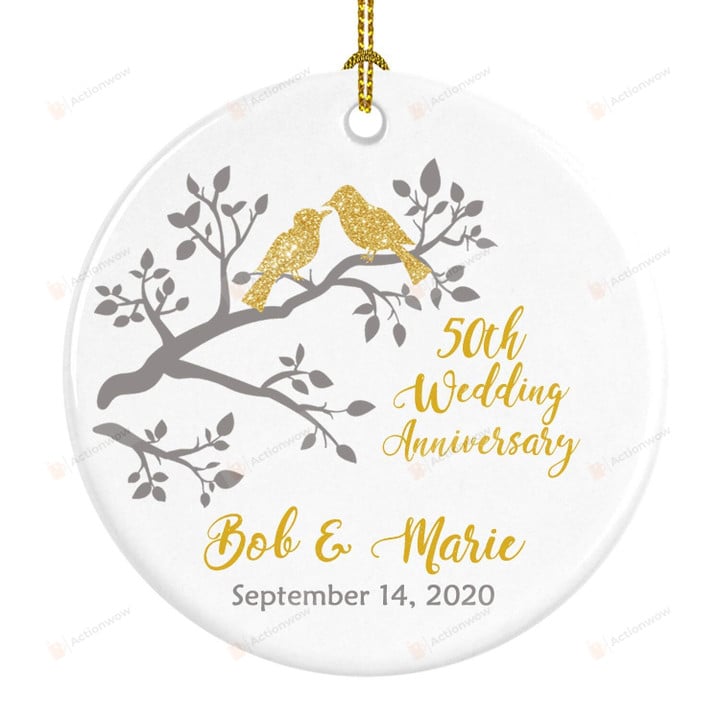 Personalized Wedding Anniversary Ornaments Our 50th Wedding Anniversary Tree Ornament