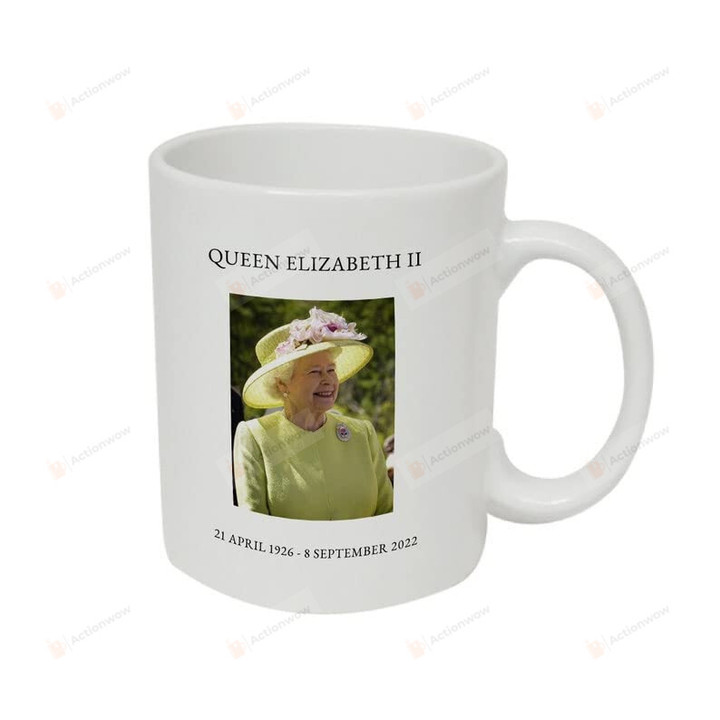 Queen Elizabeth Ii 2022 Memorial Mug, Queen Elizabeth Keepsake Gift, Queen Memorabilia, Queen Elizabeth 1926-2022