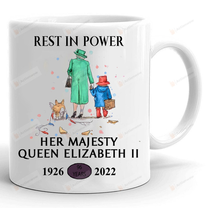 Rest In Power Her Majesty Mug, The Queen Elizabeth Ii Mug, Rip The Queen, The Queen Of England, Sympathy Gifts, Memorial Gifts