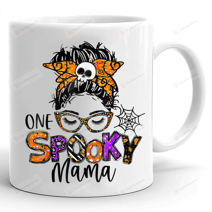 Spooky Mama Mug, Halloween Mom Mug, Mothers Day Mug, Halloween Gifts For Mom Grandma