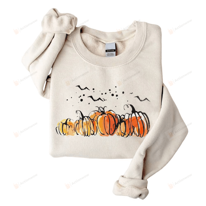 Fall Autumn Sweatshirt, Pumkin Fall Sweatshirt, Just A Girl Who Loves Fall Sweatshirt, Thanksgiving Gifts For Mom Dad Best Friend