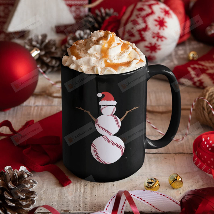 Christmas Baseball Snowman Santa Coffee Mug Christmas Gifts