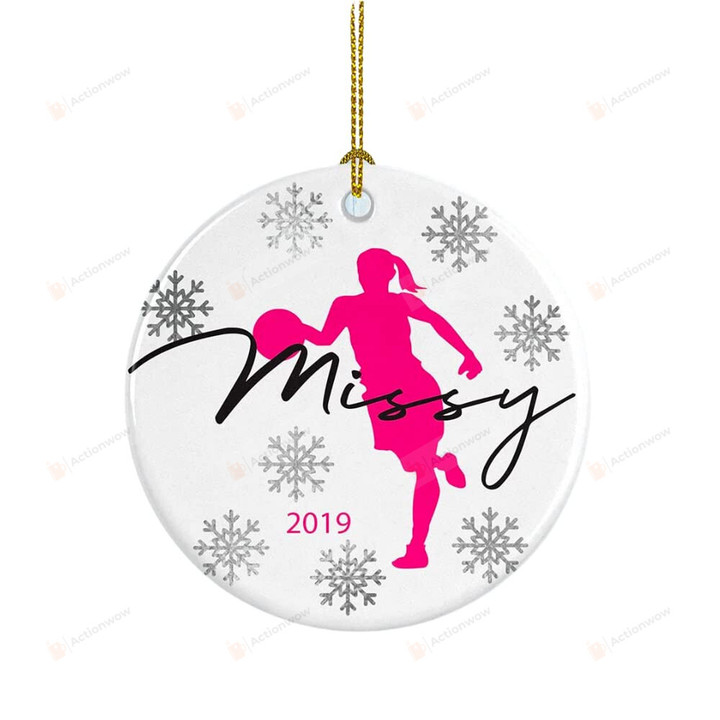 Personalized Sport Ornament Basketball Ornament Basketball Girl Design Gifts For Basketball Player
