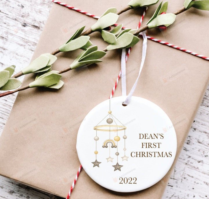 Personalized First Christmas Ornament, Gift For New Parents Ornament, Christmas Gift Ornament