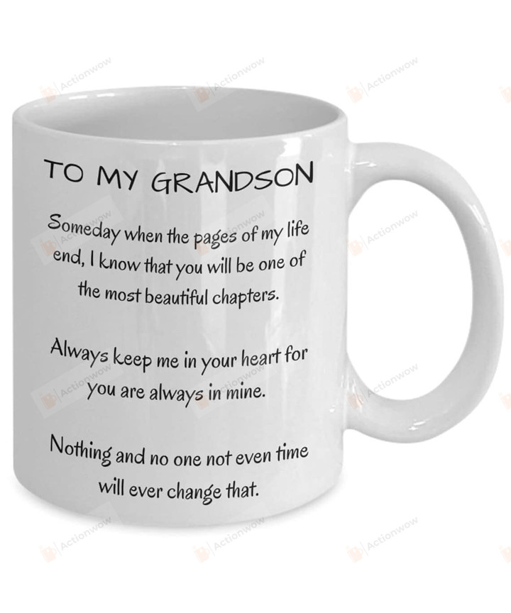 To My Grandson Coffee Mug