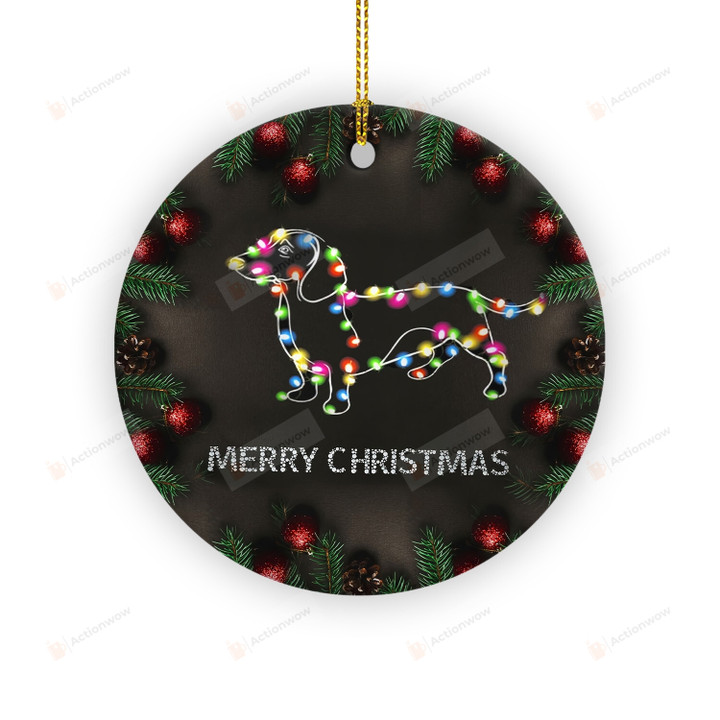 Dachshund Dog Christmas Ornament, Hanging Decoration Gifts For Pet, Dog Gifts, Gifts For Dog Mom Dog Dad On Christmas
