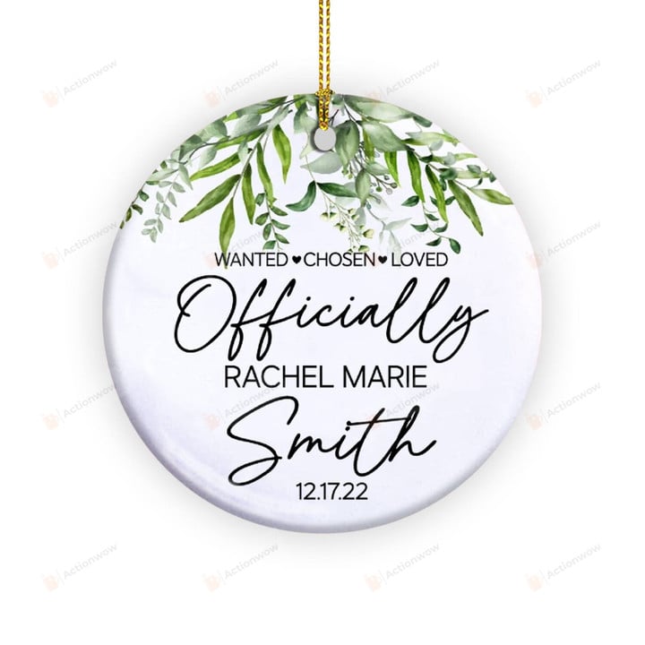 Adoption Ornament, Adoption Day Gifts, Gotcha Day Gifts, New Family Ornament
