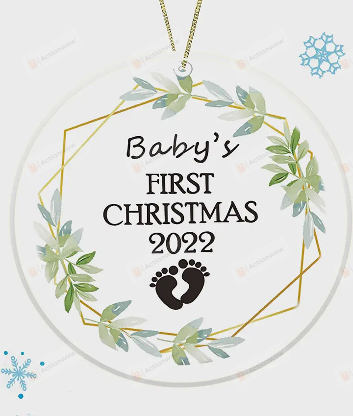 Personalized Baby's First Christmas Ornament, Keepsake Gift Ornament, Christmas Gift Ornament