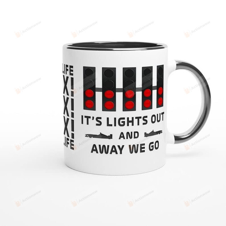 F1 Mug, It'S Lights Out And Away We Go, F1 Gift